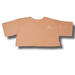 Abound Beach for Life Coral Crop Top Tee T-Shirt Size‎ 2xl NWOT